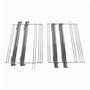 Ovnribbe sæt med dobbelt udtræk i ovn fra Blomberg, Beko og andre mærker.